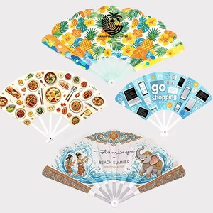 Abanicos Promocionales Personalizados con Logotipo, Abanicos <span class=keywords><strong>de</strong></span> Plástico PP Duro Baratos al por Mayor para Eventos - Product Image 2