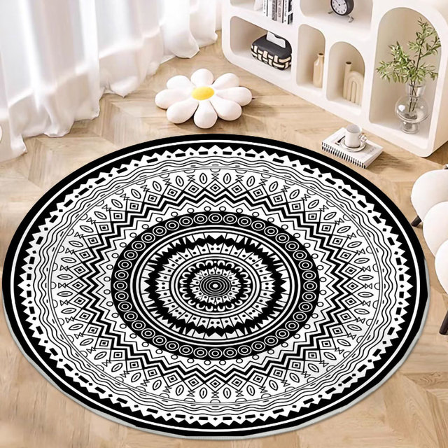 High-end, Customizable Circular Living Room and Bedroom Carpets Suitable for Various Occasions.