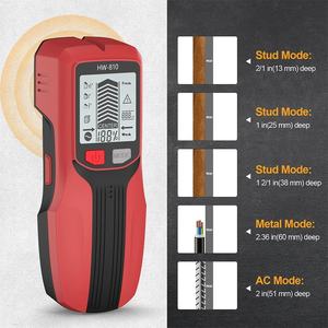 كاشف معادن كهربائي 6 في 1 محمول باليد جهاز كشف عن مسمار الخشب متعدد الوظائف جهاز قياس عمق سلك التيار المتردد ماسح ضوئي بلاستيكي للأرضية - Product Image 2