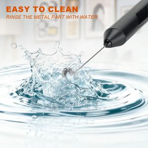 เครื่องตีฟองนมไฟฟ้าแบบมือถือ สแตนเลสสตีล อัตโนมัติ สำหรับทำกาแฟ - Product Image 4