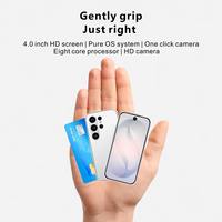 Venta al por Mayor S26 Ultra Mini Versión Global 4G Teléfono Móvil Android Doble SIM 3+64G Mini Smartphone con Face ID Sistema Pure OS