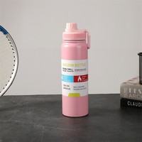 Bouteille d'eau isotherme portable grande capacité, gobelet en acier inoxydable, thermos à vide, tasse thermos
