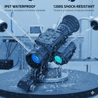 Lunette thermique WOLF 6B 640x512 (50Hz) à clipser, vision nocturne avec télémètre laser en option pour la chasse en extérieur