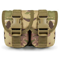 Sac à grenade en nylon Molle, camouflage CP, équipement tactique, combat, pochette double pour grenade à fragmentation