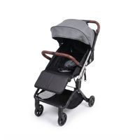 Poussette de jogging compacte noire professionnelle OEM en gros - Poussette légère pour bébés pour les promenades en quartier et l'usage quotidien (0-3 ans)