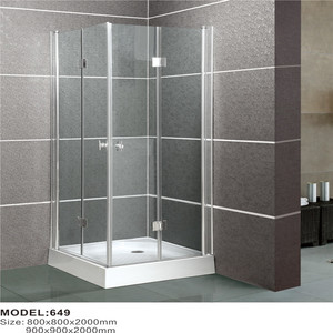 <span class=keywords><strong>Porte</strong></span> <span class=keywords><strong>de</strong></span> <span class=keywords><strong>douche</strong></span> d'angle incurvée en aluminium au design contemporain - Product Image 3