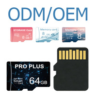 Carte mémoire flash Mini SD TF en plastique avec logo personnalisé, classe 10 U1 U3, 256 Go/128 Go/64 Go, adaptateur haute vitesse pour smartphone, caméra DVR