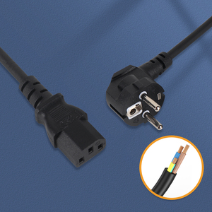 Bán buôn EU 3 pin cáp điện IEC C14 để C13 220V cho máy chủ/điện tử tiêu dùng - Product Image 2