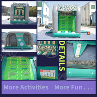 Plateforme de saut à chute libre gonflable géante populaire pour l'extérieur, en PVC durable, pour jeux sportifs et location événementielle