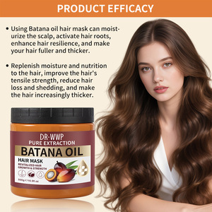Masque capillaire à l'huile de Batana WWP Middle East Foreign Trade, traitement revitalisant en profondeur, améliore les cheveux secs et crépus, rend les cheveux lisses, 500g - Product Image 4