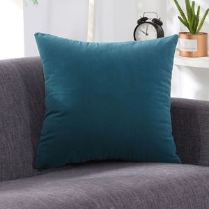 <span class=keywords><strong>Housse</strong></span> <span class=keywords><strong>de</strong></span> coussin carrée en velours, taie d'oreiller douce <span class=keywords><strong>de</strong></span> couleur unie, personnalisée, pour salle, vente en gros, nouvelle collection - Product Image 5