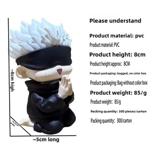 Action Figure in PVC Versione Q di Jujutsu Kaisen, Modellino <span class=keywords><strong>Anime</strong></span> da Auto di <span class=keywords><strong>Gojo</strong></span> <span class=keywords><strong>Satoru</strong></span> in Posizione Seduta - Product Image 2