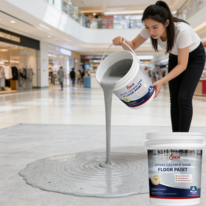 Peinture époxy pour sols en béton, à séchage rapide, haute adhérence, durable, pour garage, terrasse, balcon, vente en gros d'usine - Product Image 1