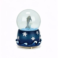 Statue d'animal de dauphin océanique Globe d'eau-Fabriqué à la main avec des détails réalistes, parfait pour les cadeaux de Noël et la décoration de la maison