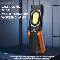Lampe de travail LED COB 800LM rechargeable, étanche, portable, magnétique, avec crochet pour atelier et camping