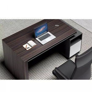 Escritorio Ejecutivo Moderno de MDF <span class=keywords><strong>Popular</strong></span> Boss, Muebles de Oficina de Lujo, Diseño de Mesa de Oficina - Product Image 4