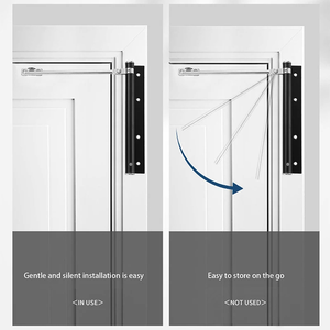 ประตูสปริงอัตโนมัติแบบปลอดภัยการติดตั้งง่ายการออกแบบที่ทันสมัยปรับได้สำหรับใช้ในครัวเรือนโรงแรมห้องครัว - Product Image 3