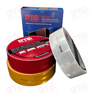RTLITE E8 2 pollici impermeabile diamante grado di sicurezza camion catarifrangente nastro di riflessione nastro riflettente Cinta Reflectiva - Product Image 6