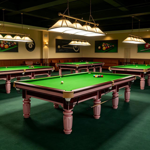 Table de billard et de <span class=keywords><strong>snooker</strong></span> Tengbo 12 pieds, cadre de qualité tournoi, poches en cuir, pour usage domestique et commercial - Product Image 2