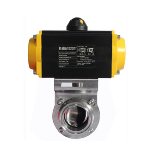 Vanne de régulation de débit pneumatique sanitaire COVNA à commande pneumatique, en acier inoxydable 304 de qualité alimentaire, à raccord Tri-Clamp DN25 (1 pouce), pour commande urgente - Product Image 4