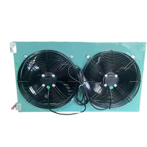 H คอนเดนเซอร์ระบายความร้อนด้วยอากาศในอุตสาหกรรมคอนเดนเซอร์ที่ทำความเย็นชิ้นส่วนแลกเปลี่ยนความร้อนทองแดง Walk-in R410A - Product Image 2