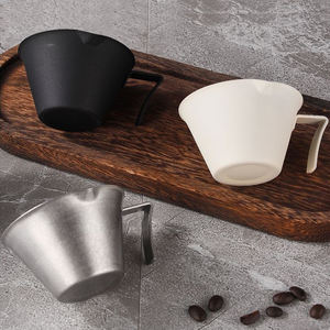 Tasse à mesurer pour expresso en acier inoxydable 304 de 100 ml avec poignée, échelle et bec verseur, outil d'extraction de café pour <span class=keywords><strong>barista</strong></span> - Product Image 5