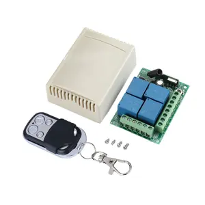 Interruptor de Control remoto inalámbrico Universal, 433 Mhz, CA 85V ~ 250V 110V 220V, módulo receptor de relé de 2 canales y controles remotos de RF 433 Mhz