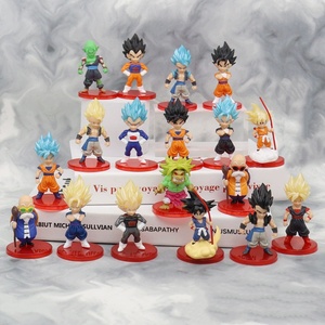 Figurines Dragon Ball Son Goku Gogeta <span class=keywords><strong>Vegeta</strong></span> Trunks <span class=keywords><strong>Majin</strong></span> Buu, articles d'anime, décoration de bureau, décoration de voiture, cadeau, jouet - Product Image 1