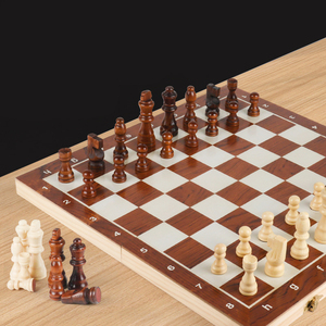 Jeux d'échecs en bois en gros d'usine comme jouets éducatifs pour enfants - Product Image 1