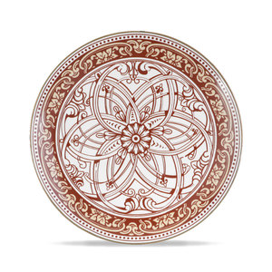 Wedding Decoration Luxury Style Flower Pattern <b>Red</b> Decorative Bone China Dishwasher Safe Custom Logo Dinnerware <b>Sets</b> - Product Image 2