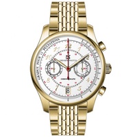 Reloj cronógrafo personalizado para hombre, reloj de acero inoxidable de cuarzo japonés para hombre