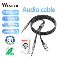 Adaptador de Auriculares Tipo-C a 3.5mm con Conductor de Cobre para Teléfono Móvil, Coche, Tablet, AUX con Cable Desnudo
