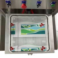 Machine de thermoscellage pneumatique semi-automatique 1-en-1 pour plateaux extra larges avec codage de date par marquage à chaud intégré et feuille haute efficacité