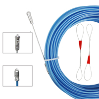 Tire-câble en acier inoxydable BILO 4mm*30m avec gaine plastique, tire-fil et guide-câble
