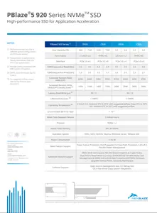 Pblaze5 920 החברה ביצועים גבוהים ssd 2.5 u.2 3.84t 7.68t 4t 8t nvme1.3 pcie3.0 ssd