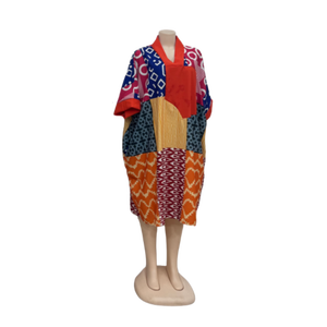 Nuevo vestido suelto informal de talla grande caftán estampado de retazos de moda de verano para mujer africana - Product Image 6