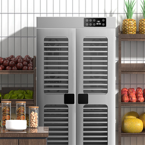 Déshydrateur alimentaire commercial grande capacité 28 plateaux, machine de séchage multifonction en acier inoxydable à 12 ventilateurs pour légumes, fruits et viande séchée - Product Image 6