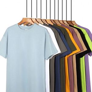 180g 100% Cotton Men's Basic T-Shirt OEM Sublimation DTG Screen Printing Blank Short Sleeve Regular Fit Quick Dry & Breathable - Product Image 1