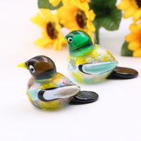 Décoration de bureau personnalisable, adorable, souvenir unique, petit cadeau, oiseau en verre de Murano, artisanat en verre.