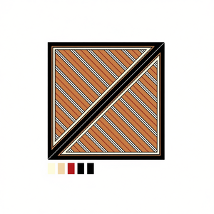 Foulard quadrato 60x135 cm a righe in poliestere multifunzionale casual per uomo donna - Product Image 3