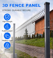 Clôture en treillis soudé enduit de poudre, clôture en treillis 3D, pliage en V, anti-escalade, clôture de périmètre pour ferme et cour, clôture en treillis 3D