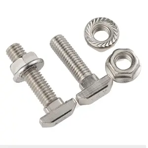 T Bolts 1/4 Inch 20 Threads Kayak Rail Track Screws Bolt T Track Hardware Tools