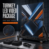 Système clé en main P2.5, mur vidéo LED pliable 4K HDR10, CMS intégré, luminosité 1200 cd, garantie de 2 ans pour affichage scénique