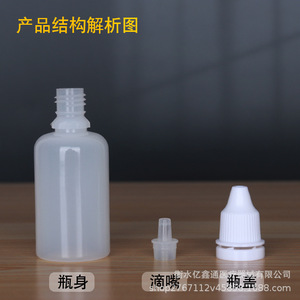 Botellas cuentagotas de plástico PE de 5, 10, 15 y 20 ml con tapas de colores para envasado de productos químicos - Product Image 4