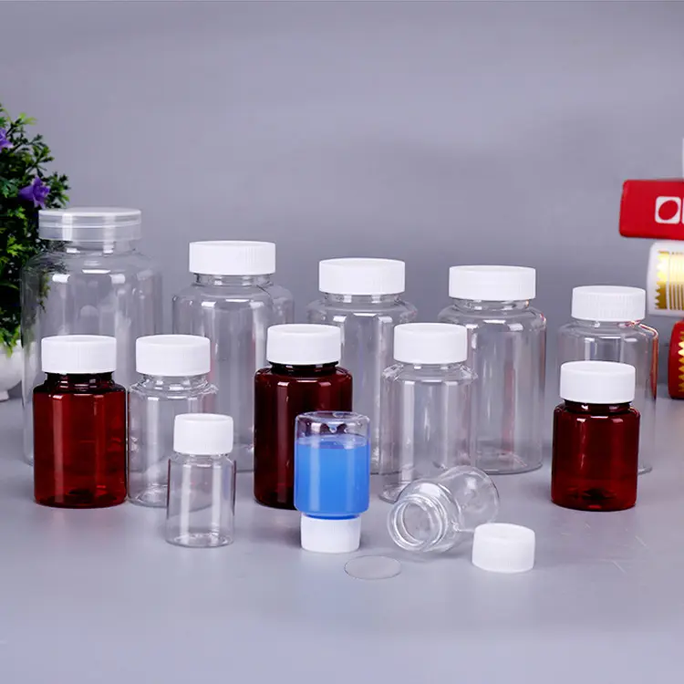 Çin üretimi 30 40 50 80 100 120 150ml şeffaf sakızlı şişe yuvarlak PET makinesi plastik şişe