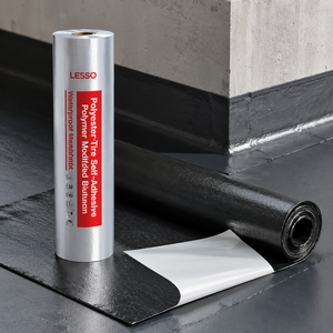 Rouleau <span class=keywords><strong>de</strong></span> membrane bitumineuse auto-adhésive, feuille <span class=keywords><strong>de</strong></span> feutre d'asphalte, matériau imperméable, revêtement <span class=keywords><strong>de</strong></span> goudron, <span class=keywords><strong>réparation</strong></span> des fissures et fuites <span class=keywords><strong>de</strong></span> <span class=keywords><strong>toiture</strong></span> en béton - Product Image 1