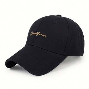 Gorra de Béisbol de Alta Calidad con Visera Rígida, Protección Solar, 6 Paneles, 100% Algodón, Patrón Común con Letras Bordadas en 3D y Hebilla Metálica - Product Image 6