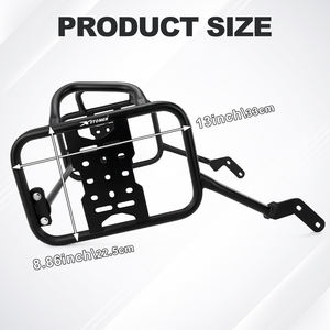 Waximoto Fit pour Moto Guzzi V <span class=keywords><strong>85</strong></span> <span class=keywords><strong>TT</strong></span> <span class=keywords><strong>Travel</strong></span> 2019-2023 Aftermarket Steel Side Saddlebag Bagages Cargo Case Rack Holder Bracket Bracket - Product Image 6