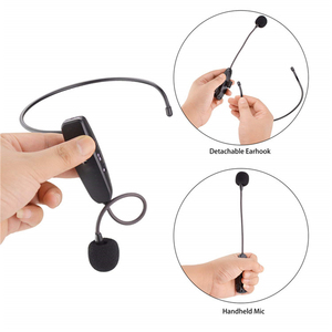 Tai Nghe Không Dây UHF Micrô Tai Nghe Mics Và 1 Bộ Thu Mic Ghi Âm Cho Điện Thoại Máy Ảnh Loa Giọng Nói - Product Image 2