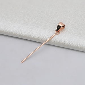 Pendentif pour collier féminin en argent S925, forme de broche à 9 pans avec fermoir en forme de graine de melon, pour jade, 5 accessoires, base vide - Apprêts de bijouterie - Product Image 4